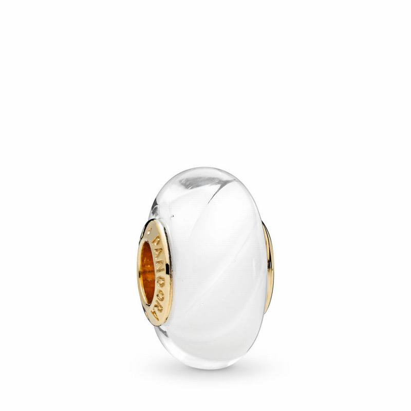 Pandora Shine™ White Waves Charm NZ Sale, 18ct Gold Plated (564291-RQA)